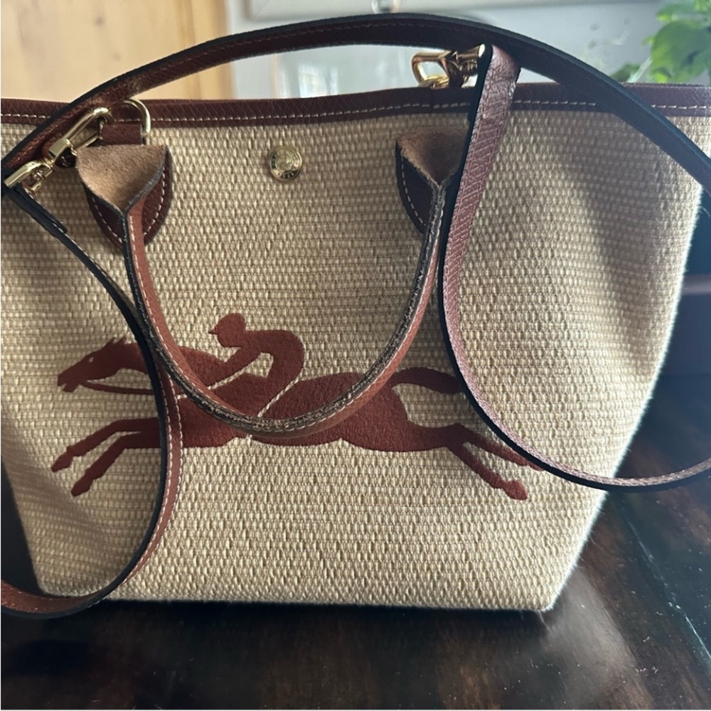 Longchamp Le Panier Pliage Small Raffia Tote - Large
